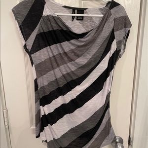 Grey/Dark Grey/Black Blouse